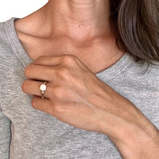 Anillo para la leche materna, hecho a mano en Canadá