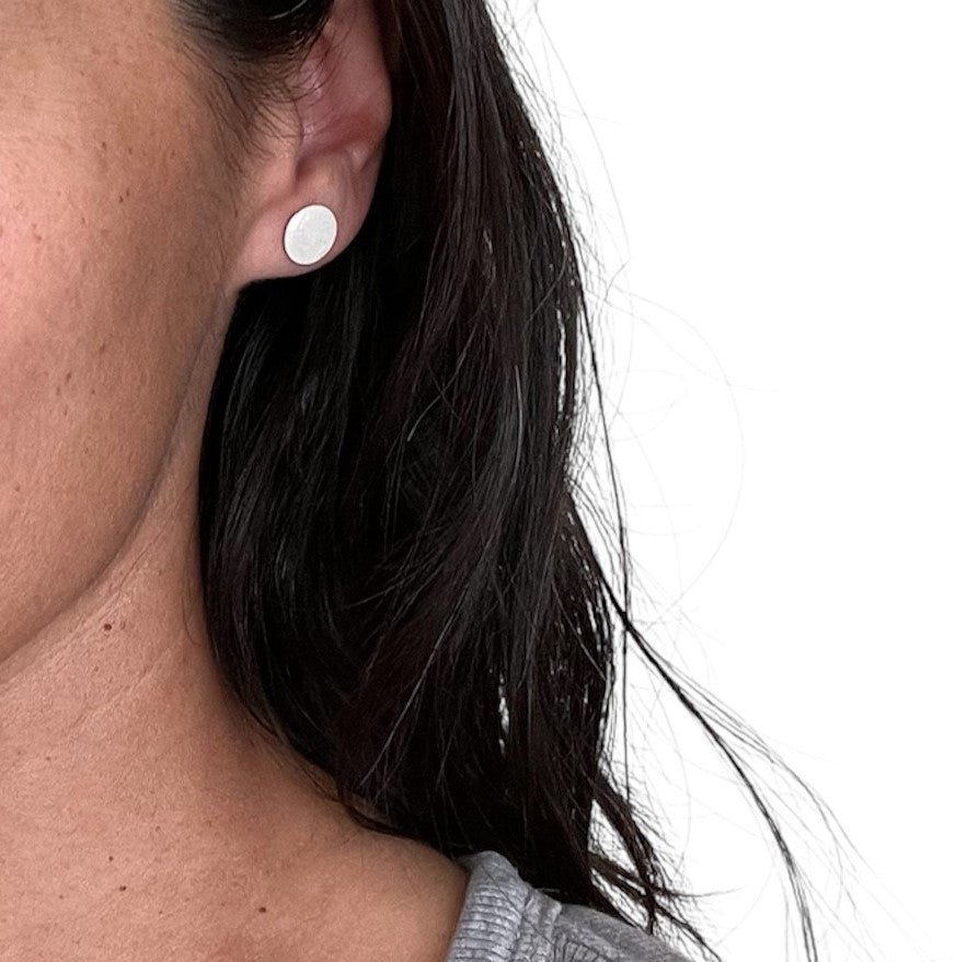 Stainless Steel - Nido Stud Earrings