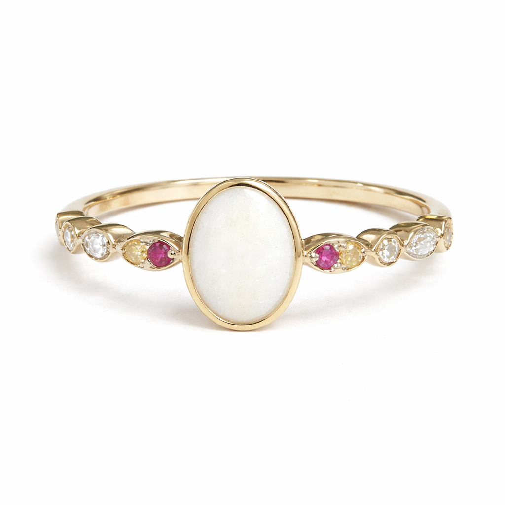 14K Gold Aurovalo BirthStones Ring