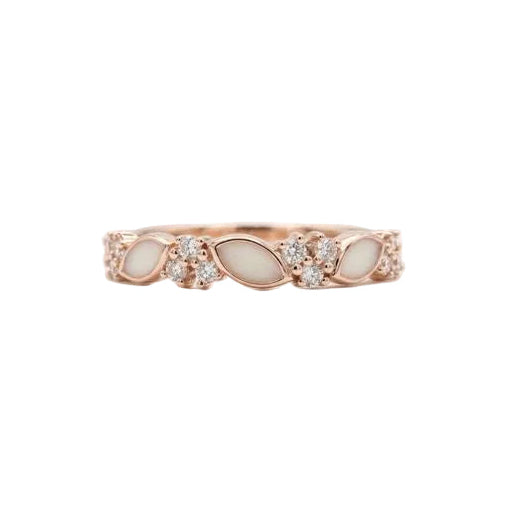 Amanecer BirthStones Half-Band Ring