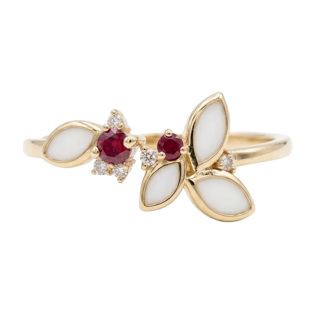 Flora BirthStones Ring