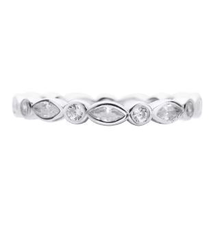 Eternidad Full Band Ring - Stackable