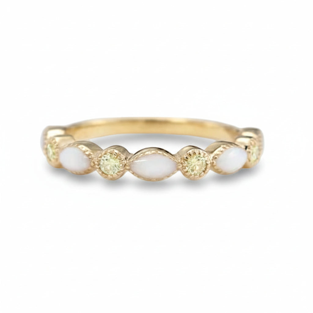 Bague Alma avec pierres de naissance