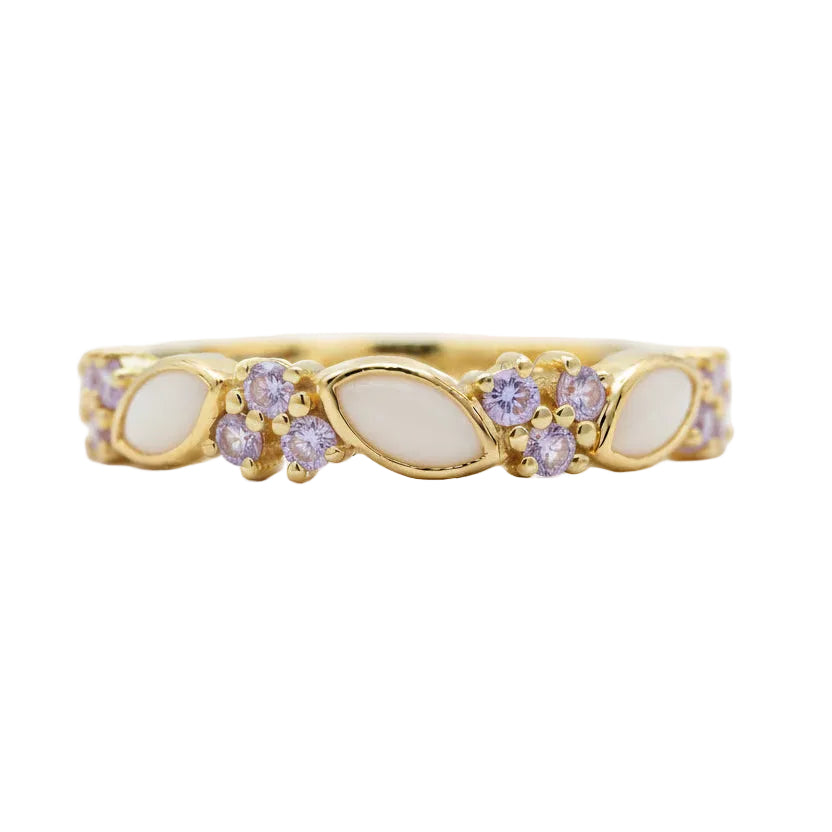 Bague Alma avec pierres de naissance